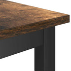 Esstischbank 2 pcs Geräucherte Eiche 100 x 32,5 x 48,5 cm