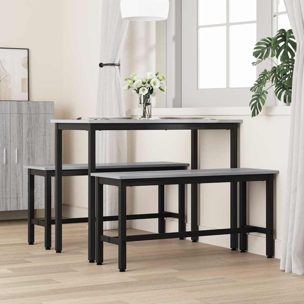 Esstischbank Graues Sonoma 100 x 32,5 x 48,5 cm