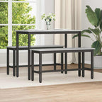 Esstischbank 2 pcs Graues Sonoma 100 x 32,5 x 48,5 cm