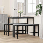 Esstischbank 2 pcs Graues Sonoma 100 x 32,5 x 48,5 cm