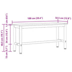 Esstischbank Artisan-Eiche 100 x 32,5 x 48,5 cm