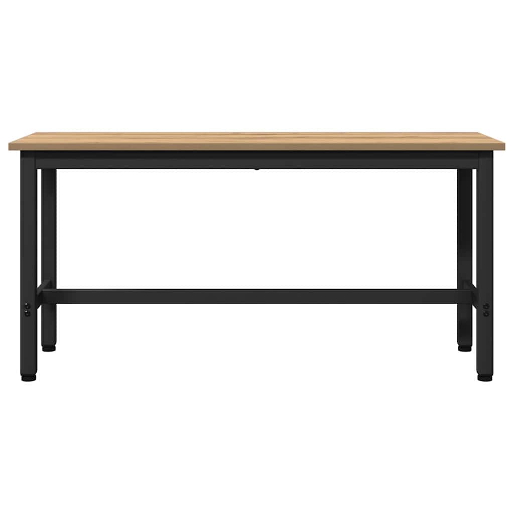 Esstischbank 2 pcs Artisan-Eiche 100 x 32,5 x 48,5 cm