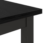 Tisch Schwarz Eichen-Optik 80 x 50 x 76,5 cm