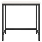Tisch Weiß 80 x 50 x 77 cm Ingenieure Holz und Stahl
