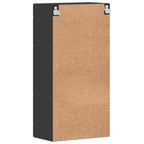 Holzschrank mit Speicher Schwarz 50 x 29 x 100 cm Holzwerkstoff