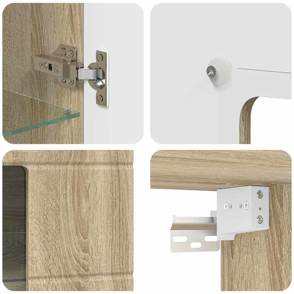 Holzschrank Sonoma-Eiche 50 x 29 x 100 cm Holzwerkstoff
