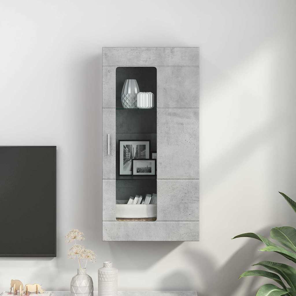 Holzschrank Beton Grau 50 x 29 x 100 cm Holzwerkstoff