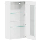 Holzschrank Hochglanz Weiß 50 x 29 x 100 cm Holzwerkstoff