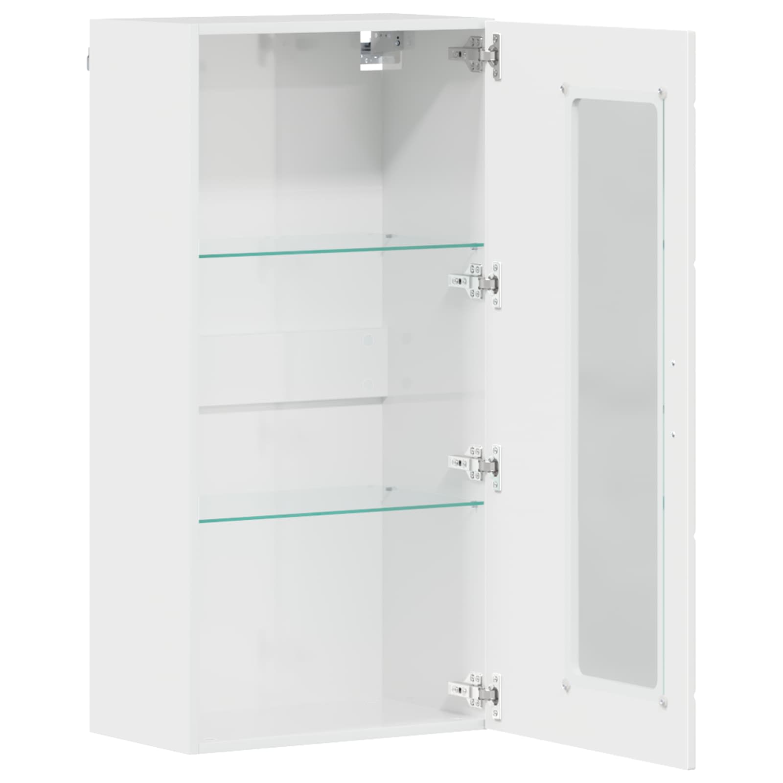 Holzschrank Hochglanz Weiß 50 x 29 x 100 cm Holzwerkstoff