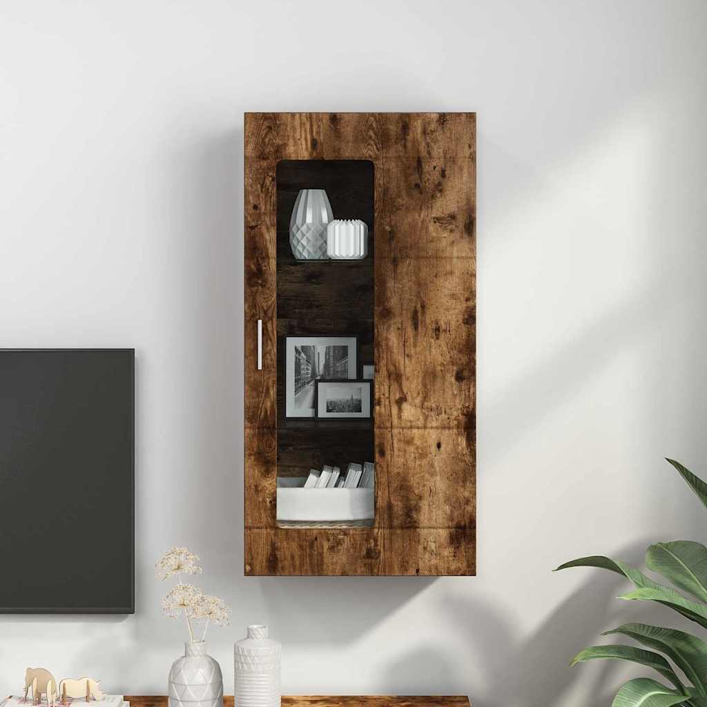 Holzschrank Geräucherte Eiche 50 x 29 x 100 cm Holzwerkstoff