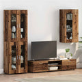 Holzschrank mit Speicher Altholz 50 x 29 x 100 cm Holzwerkstoff