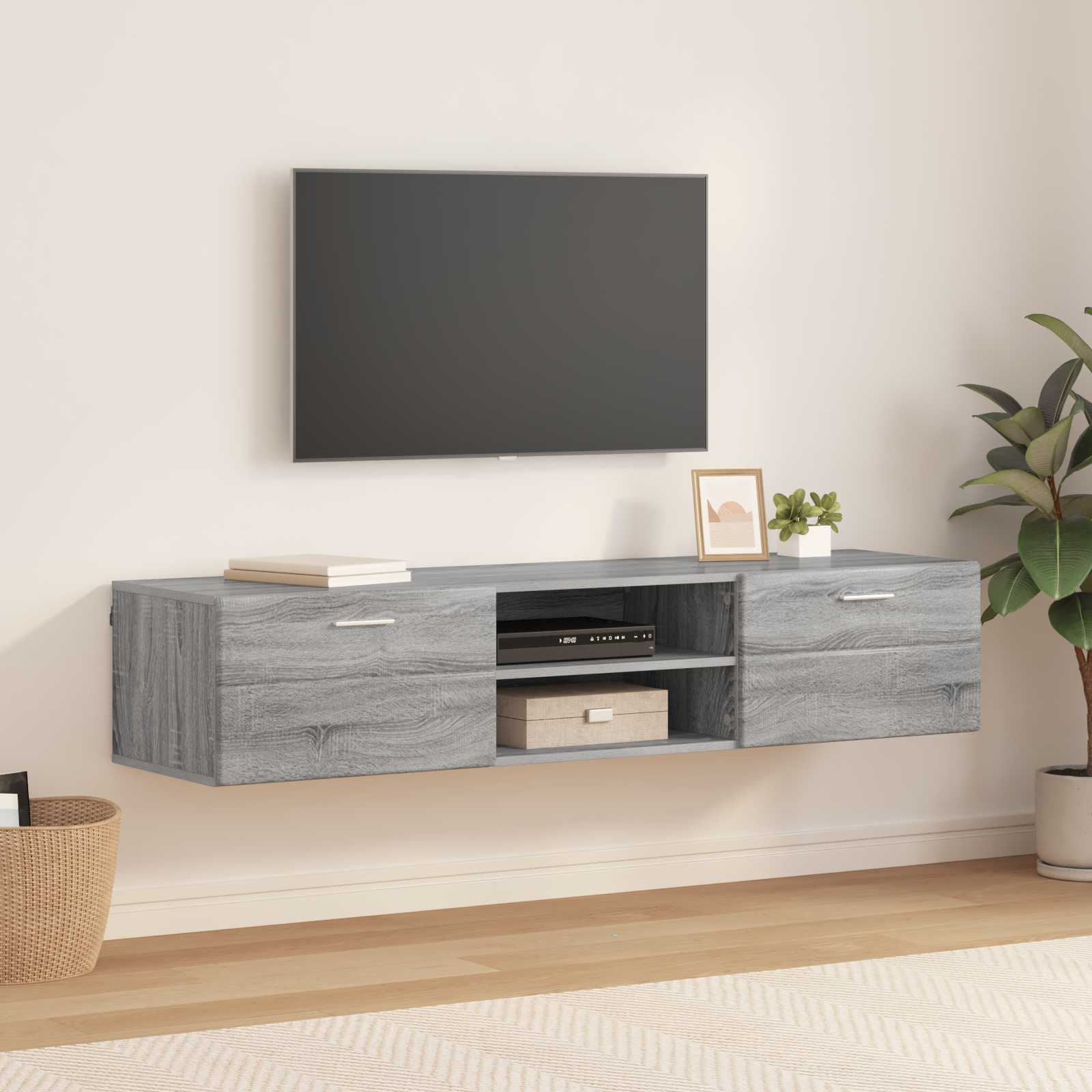 Holzschrank Graues Sonoma 150 x 39 x 30 cm Holzwerkstoff