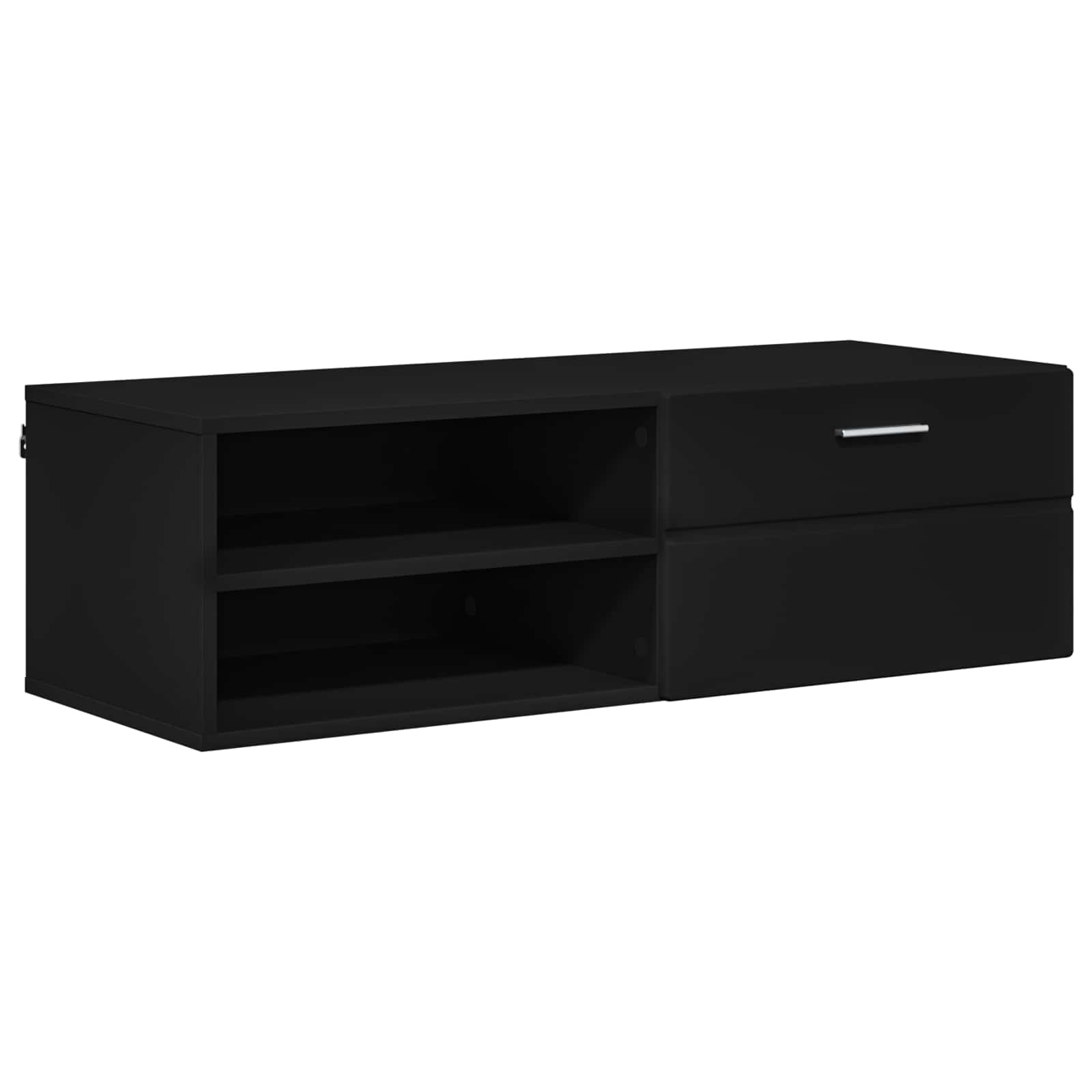 Holzschrank Schwarz 100,5 x 39 x 30 cm Holzwerkstoff