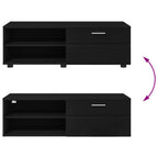 Holzschrank Schwarz 100,5 x 39 x 30 cm Holzwerkstoff