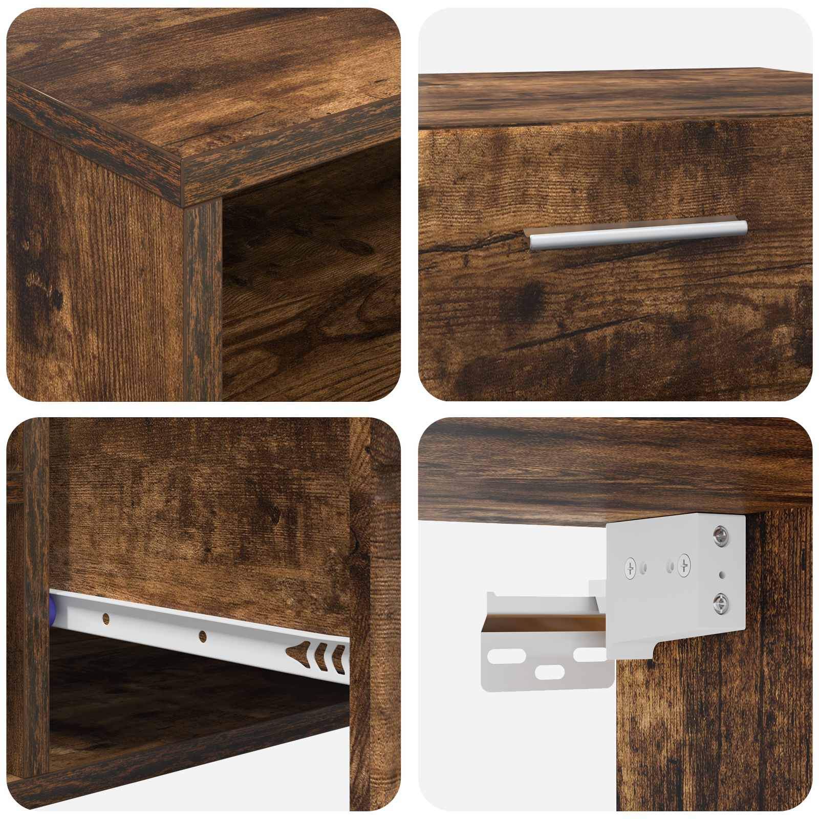 Holzschrank Geräucherte Eiche 100,5 x 39 x 30 cm Holzwerkstoff