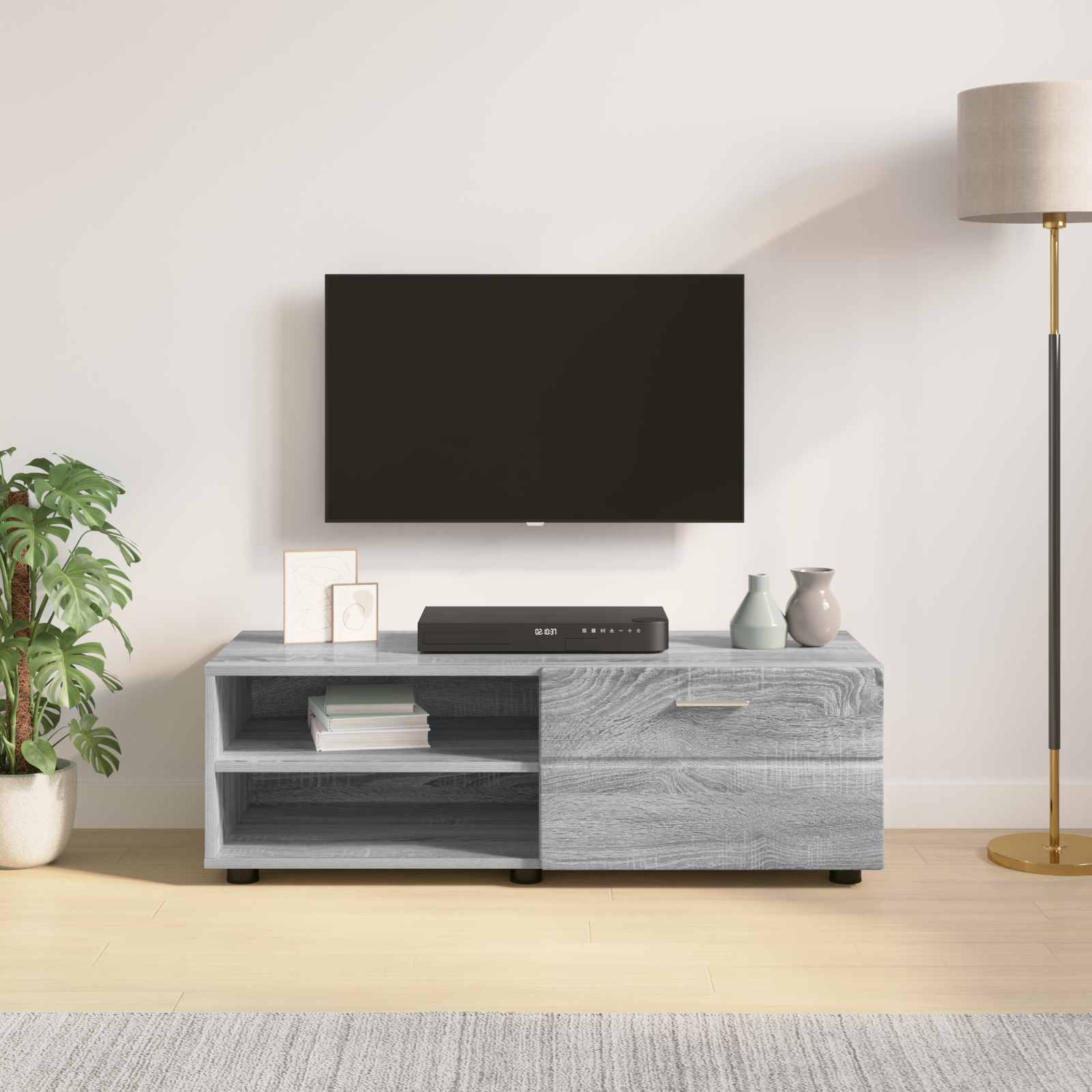 Holzschrank Graues Sonoma 100,5 x 39 x 30 cm Holzwerkstoff