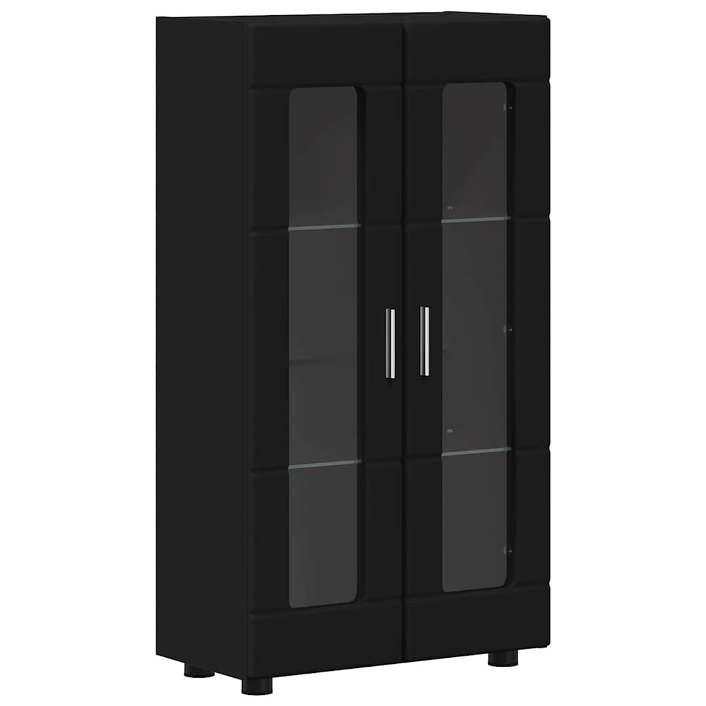 Sideboard FLORIN Schwarz 55,5 x 29 x 100 cm Holzwerkstoff