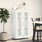 Sideboard mit Regal FLORIN Hochglanz Weiß 55,5 x 29 x 100 cm