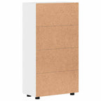 Sideboard mit Regal FLORIN Hochglanz Weiß 55,5 x 29 x 100 cm