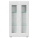 Sideboard mit Regal FLORIN Hochglanz Weiß 55,5 x 29 x 100 cm