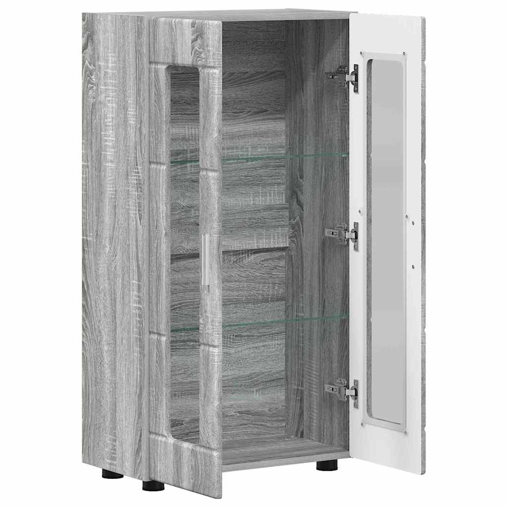 Sideboard FLORIN Graues Sonoma 55,5 x 29 x 100 cm Holzwerkstoff