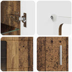 Sideboard FLORIN Altholz 55,5 x 29 x 100 cm Holzwerkstoff