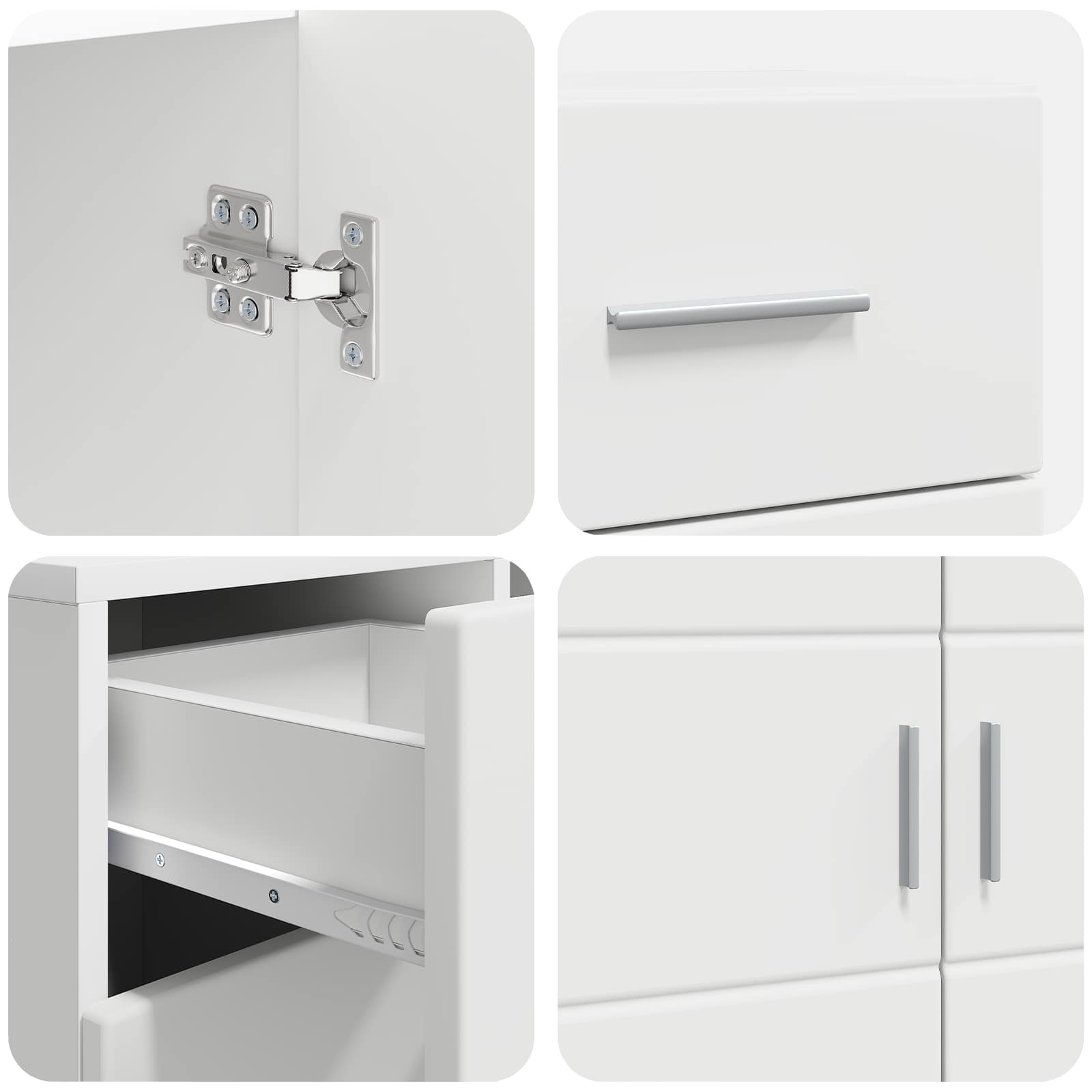 Holzschrank mit Speicher Weiß 88,5 x 30,5 x 73 cm Holzwerkstoff