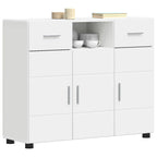 Holzschrank mit Speicher Weiß 88,5 x 30,5 x 73 cm Holzwerkstoff