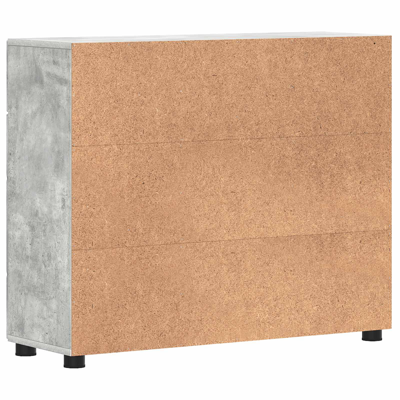 Holzschrank Beton Grau 88,5 x 30,5 x 73 cm Holzwerkstoff
