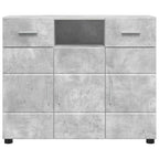 Holzschrank Beton Grau 88,5 x 30,5 x 73 cm Holzwerkstoff