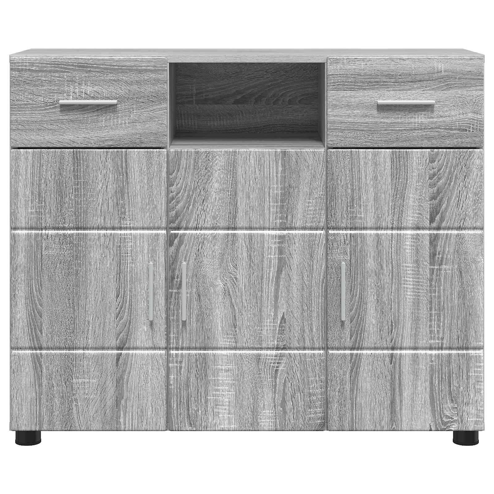 Holzschrank Graues Sonoma 88,5 x 30,5 x 73 cm Holzwerkstoff