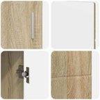 Sideboard mit Regal FLORIN Sonoma-Eiche 88,5 x 30,5 x 55,5 cm
