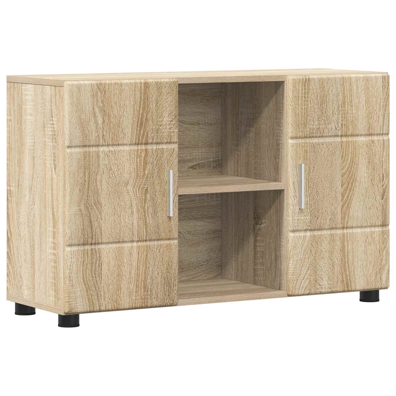 Sideboard mit Regal FLORIN Sonoma-Eiche 88,5 x 30,5 x 55,5 cm