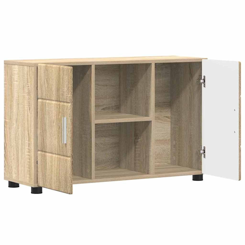 Sideboard mit Regal FLORIN Sonoma-Eiche 88,5 x 30,5 x 55,5 cm