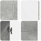 Sideboard FLORIN Beton Grau 88,5 x 30,5 x 55,5 cm Holzwerkstoff