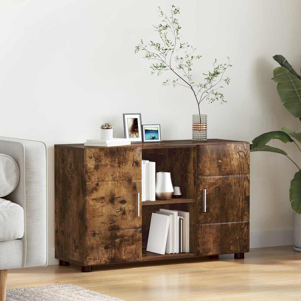 Sideboard FLORIN Geräucherte Eiche 88,5 x 30,5 x 55,5 cm
