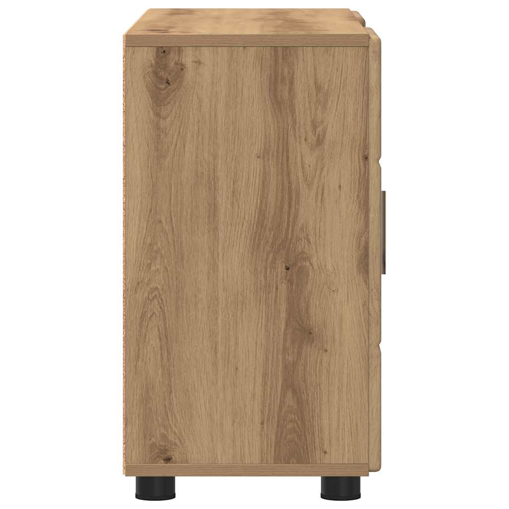Sideboard mit Regal FLORIN Artisan-Eiche 88,5 x 30,5 x 55,5 cm