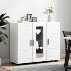 Holzschrank mit Speicher Weiß 88,5 x 30,5 x 73 cm Holzwerkstoff
