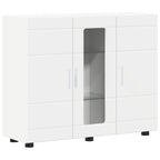 Holzschrank mit Speicher Weiß 88,5 x 30,5 x 73 cm Holzwerkstoff