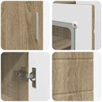 Holzschrank Sonoma-Eiche 88,5 x 30,5 x 73 cm Holzwerkstoff