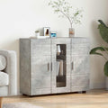Holzschrank Beton Grau 88,5 x 30,5 x 73 cm Holzwerkstoff