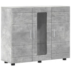 Holzschrank Beton Grau 88,5 x 30,5 x 73 cm Holzwerkstoff