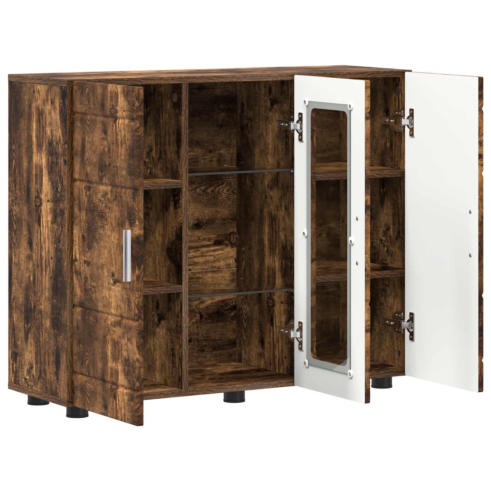 Holzschrank Geräucherte Eiche 88,5 x 30,5 x 73 cm Holzwerkstoff