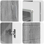 Holzschrank Graues Sonoma 88,5 x 30,5 x 73 cm Holzwerkstoff