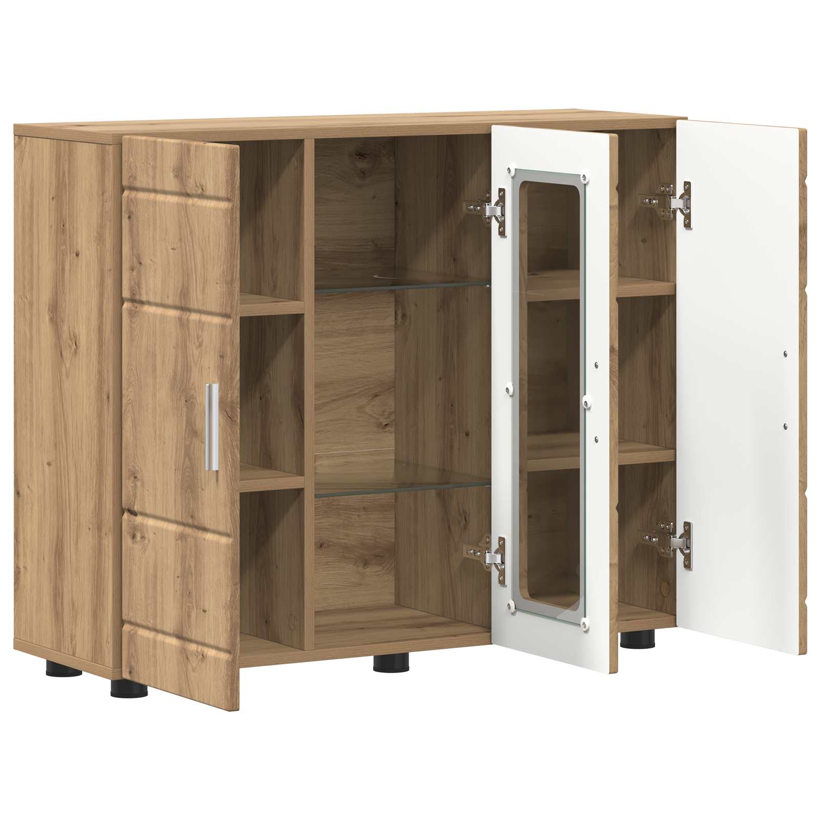 Holzschrank Artisan-Eiche 88,5 x 30,5 x 73 cm Holzwerkstoff