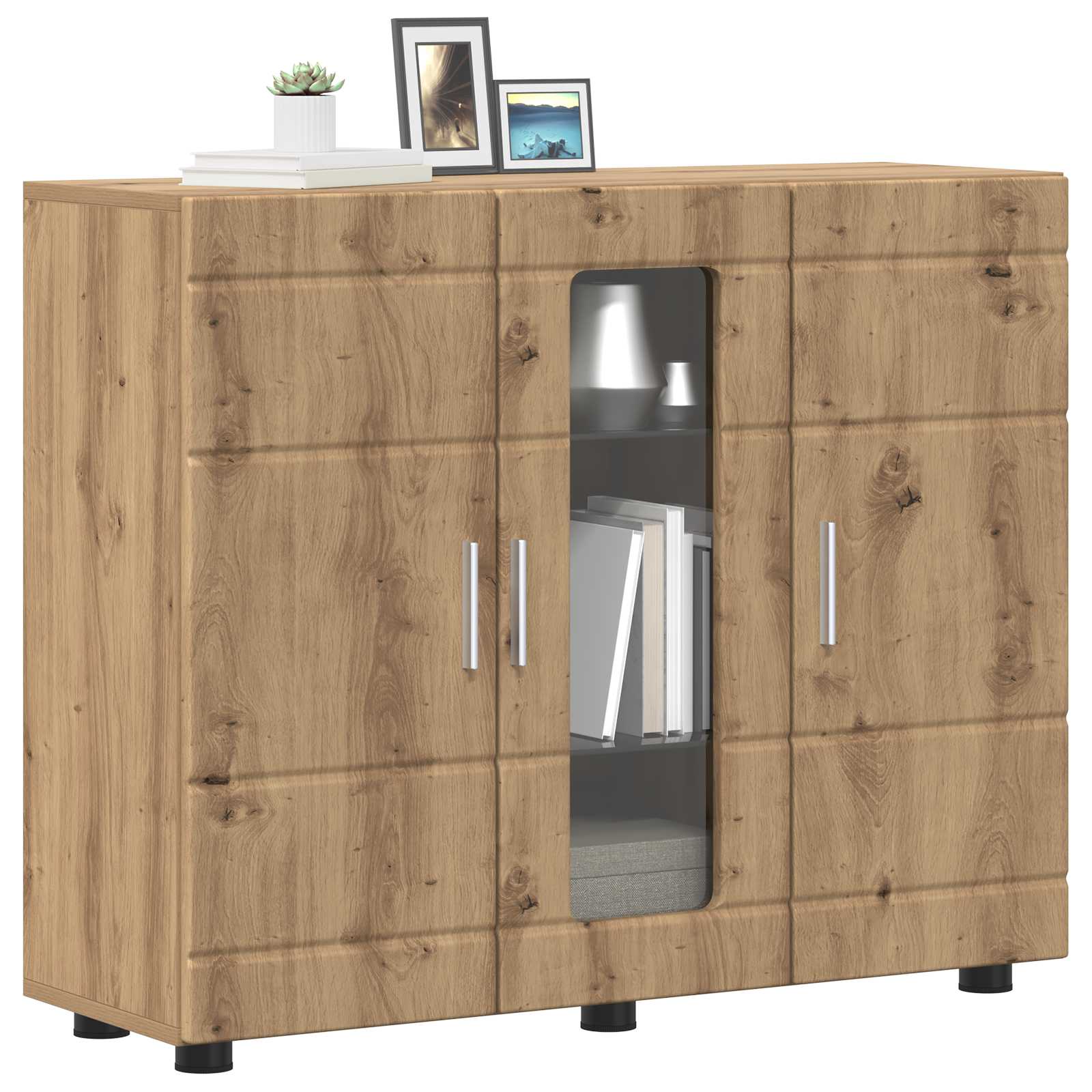 Holzschrank Artisan-Eiche 88,5 x 30,5 x 73 cm Holzwerkstoff