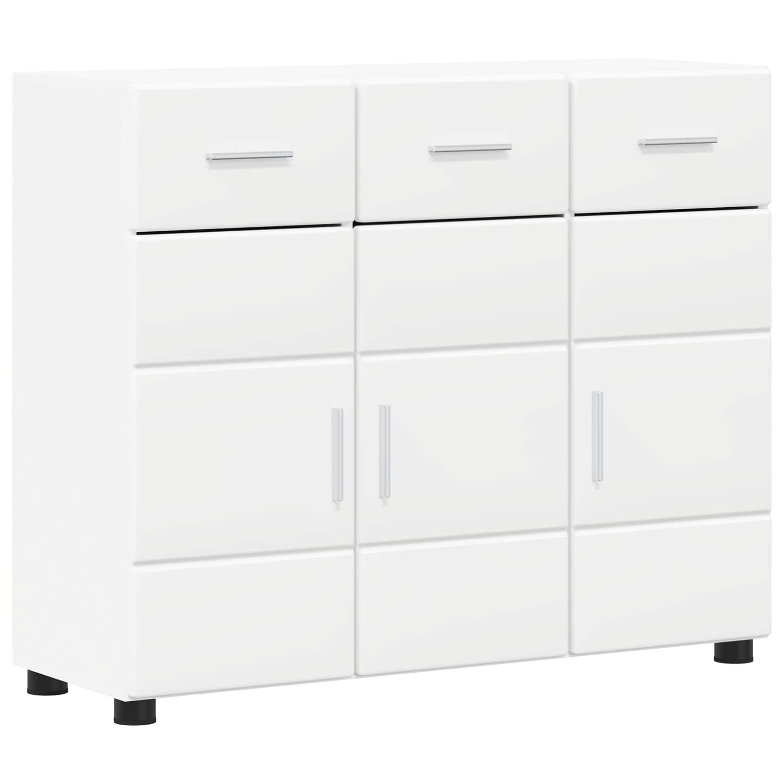Sideboard mit Tür FLORIN Weiß 88,5 x 30,5 x 73 cm Holzwerkstoff