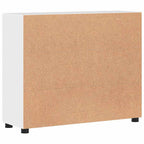 Sideboard mit Regal FLORIN Hochglanz Weiß 88,5 x 30,5 x 73 cm