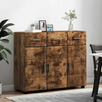 Sideboard mit Tür FLORIN Geräucherte Eiche 88,5 x 30,5 x 73 cm