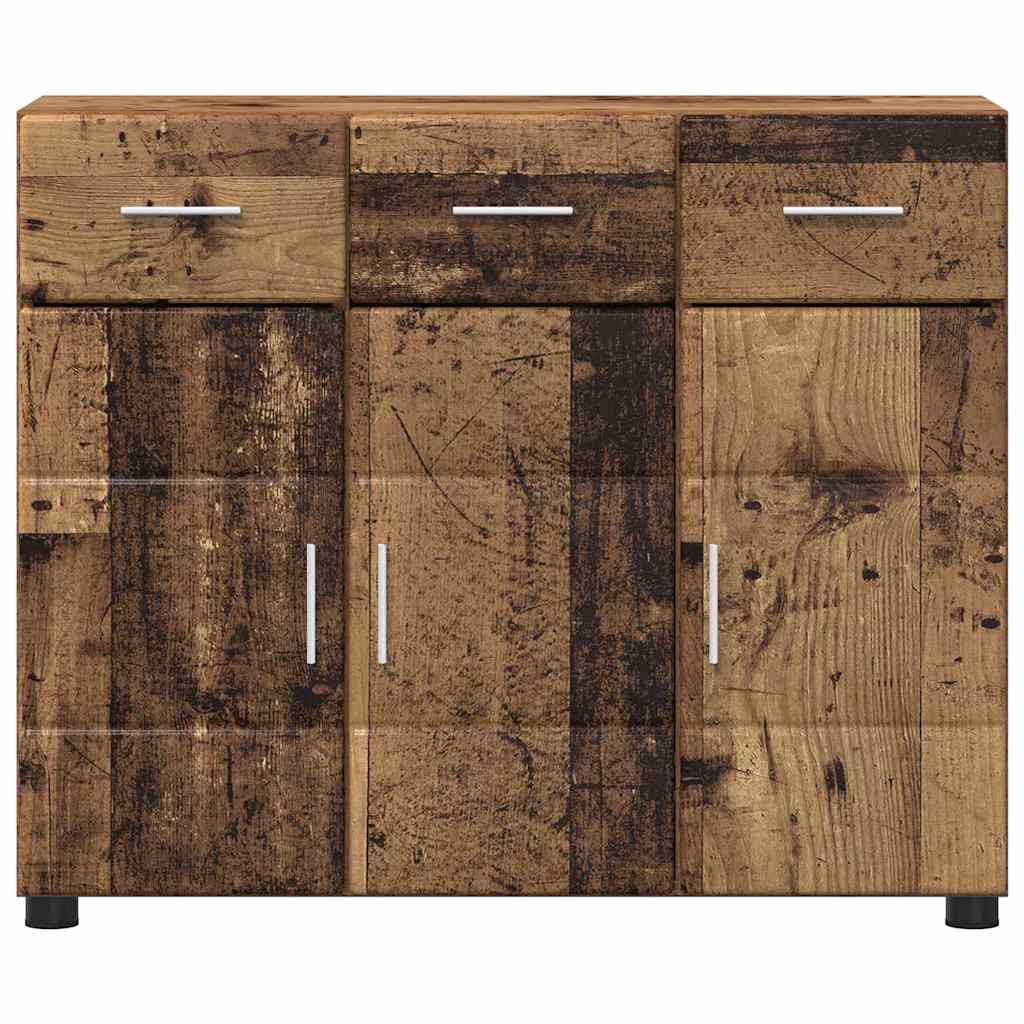 Sideboard FLORIN Altholz 88,5 x 30,5 x 73 cm Holzwerkstoff